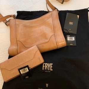 FRYE MELISSA Crossbody Zip Leather bag & Wallet